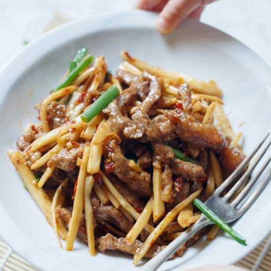 Ginger Beef Stir Fry - Recipe photo by elaineluo