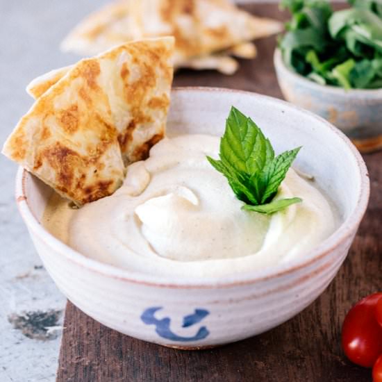 Vegan Smoky Aubergine Tahini Dip - Recipe photo by myvibrantkitchen