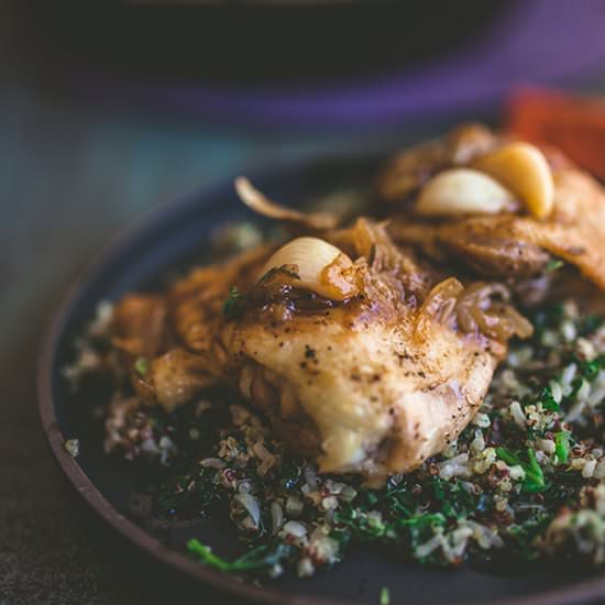 Roasted Garlic Chicken - Recipe photo by insolenceandwine