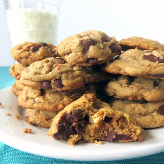 Chocolate Chip Pretzel Cookies - Recipe photo by CookingandCussing