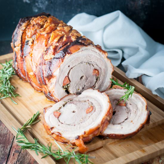 Rotisserie porchetta - Recipe photo by photosandfood