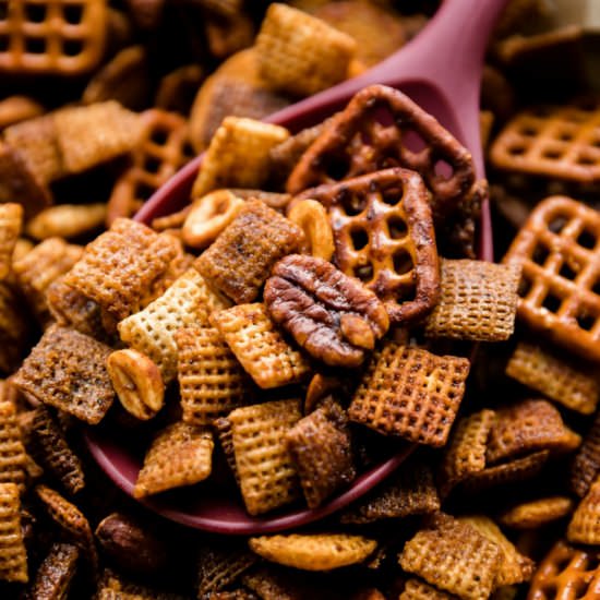 Sweet and Spicy Honey Chex Mix - Recipe photo by sallysbakingaddiction