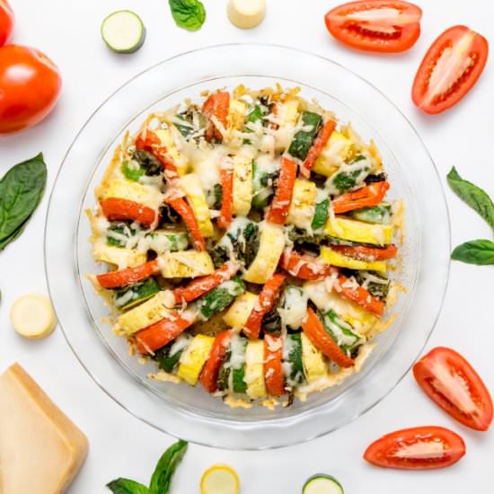 Parmesan, tomato and zucchini bake - Recipe photo by thanksgiving