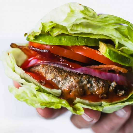 Easy Low-carb Bunless Burgers - Recipe photo by PrimaveraKitchen