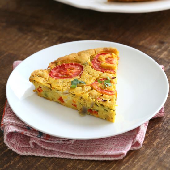 Chickpea Flour Frittata - Recipe photo by richa