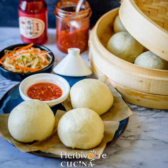 Vegetable and Tofu Steamed Bao - Recipe photo by Herbivore Cucina
