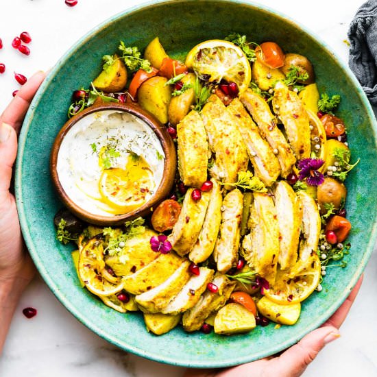 PERSIAN SPICED PAN ROASTED CHICKEN - Recipe photo by Cotter Crunch