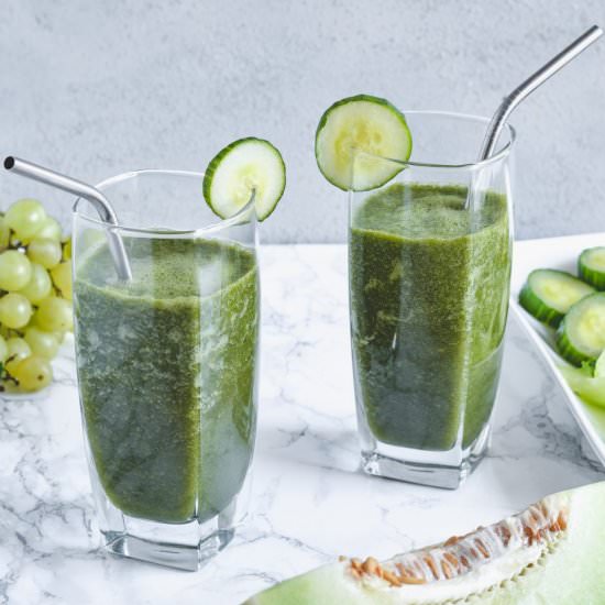 Cucumber Melon Smoothie - Recipe photo by mymoderncookery
