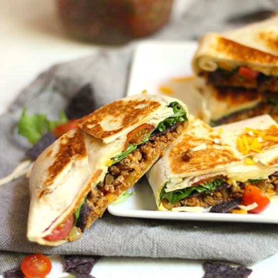 Easy Taco Crunch Wraps - Recipe photo by suebeehomemaker