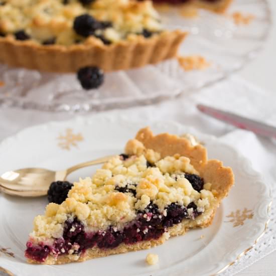 Crumb Crust Pie with Blackberries - Recipe photo by adinutza