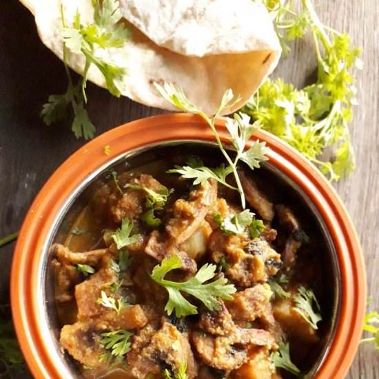 Mushroom Vindaloo - Recipe photo by My Dainty Kitchen