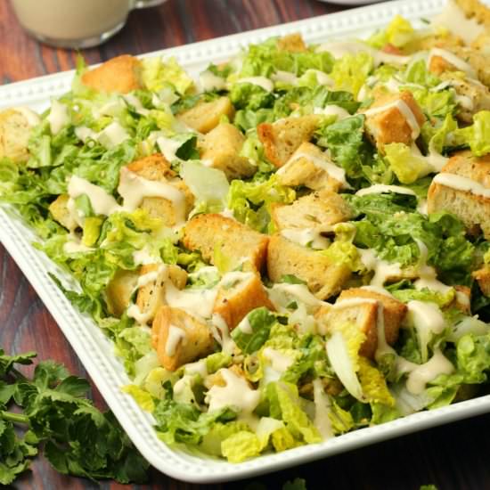Vegan Caesar Salad - Recipe photo by lovingitvegan