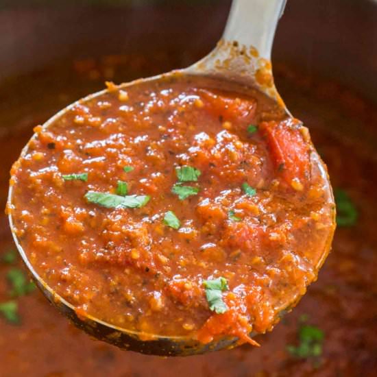 Instant Pot Spaghetti Sauce - Recipe photo by peasandpeonies