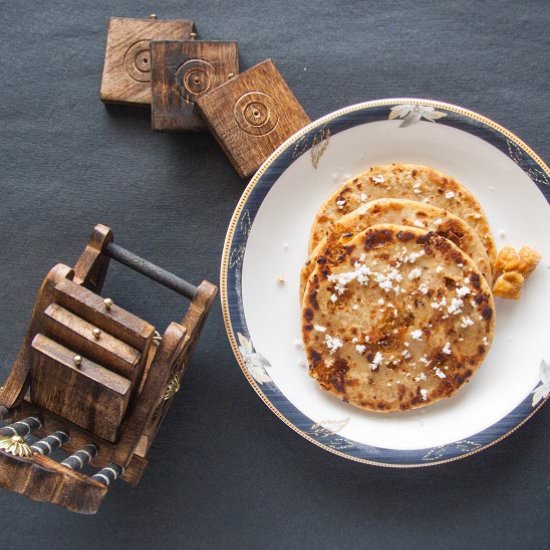 Gur aur Nariyal ka Paratha - Recipe photo by Puja