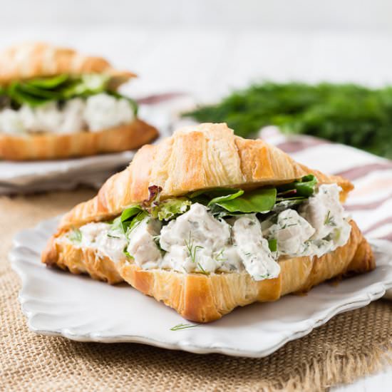 Healthy Dill Chicken Salad - Recipe photo by rachelcooksblog
