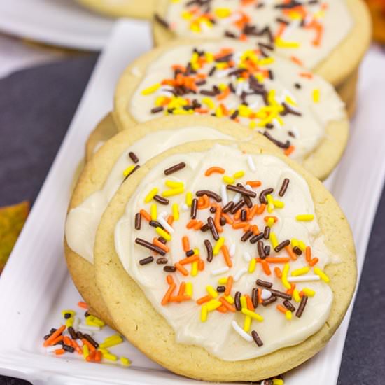 Frosted Maple Sugar Cookies - Recipe photo by spicedblog