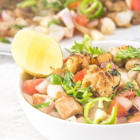 Nepali chicken Sadeko - Recipe photo by anindya0909