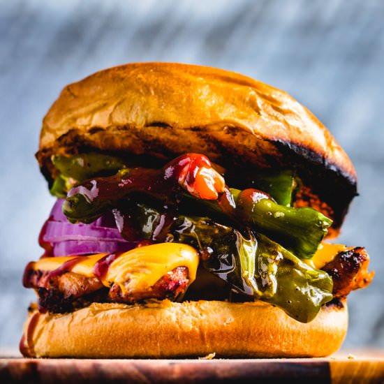 Blackened Chicken Sandwich - Recipe photo by sipandfeast