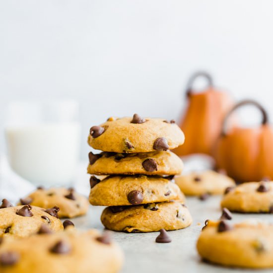Pumpkin Chocolate Chip Cookies - Recipe photo by Salt and Baker