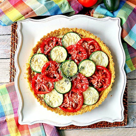 Fresh Tomato Zucchini Tart - Recipe photo by Kudos Kitchen by Renee