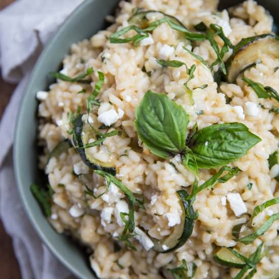 Zucchini Risotto with Fresh Herbs - Recipe photo by giftofhospitality