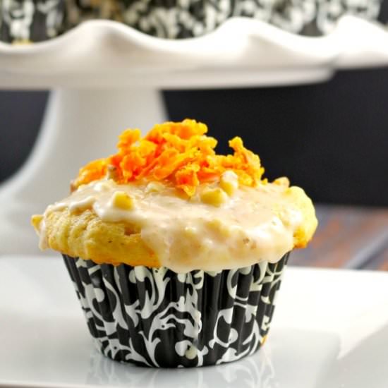 Glazed Carrot Cake Doughnut Muffins - Recipe photo by Food Meanderings