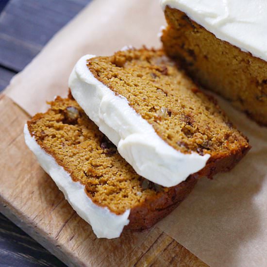 SCD Iced Pumpkin Bread - Recipe photo by Lila Ruth Grain Free