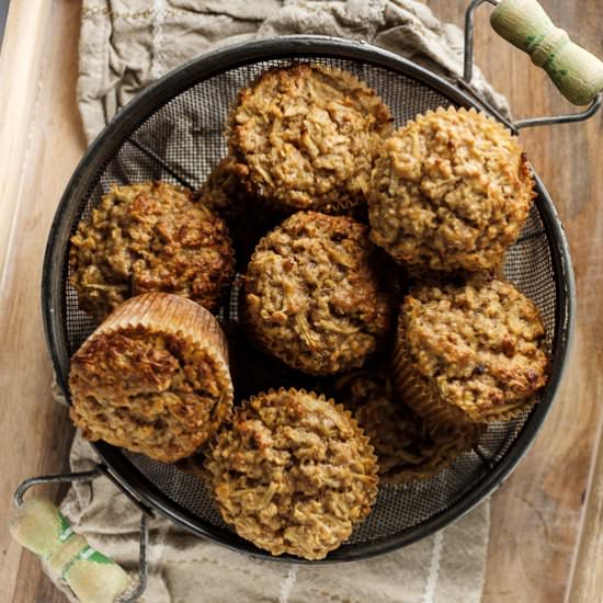 Healthy Apple Muffins with Oats - Recipe photo by sidewalkshoes