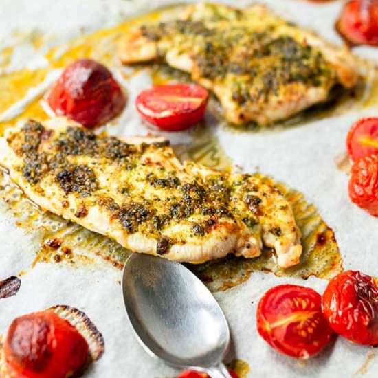 Chicken pesto - Recipe photo by thetortillachannel
