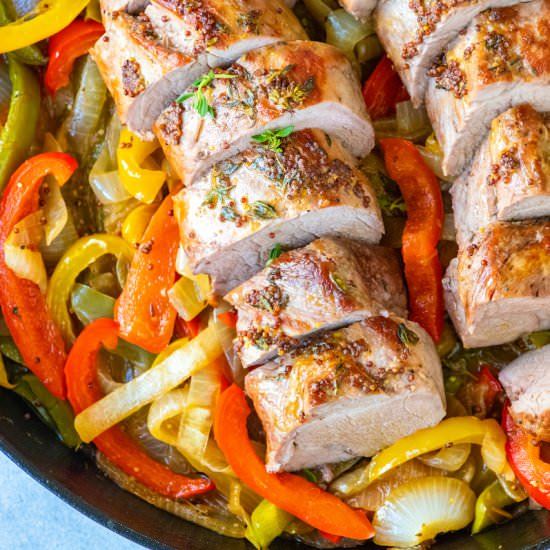 Juicy Pork Tenderloin with Peppers - Recipe photo by inspiredtaste