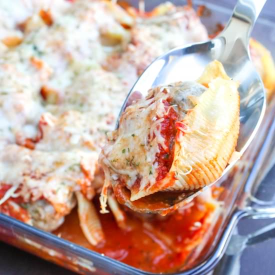 Meatball Stuffed Shells - Recipe photo by Cheesecurdinparadise