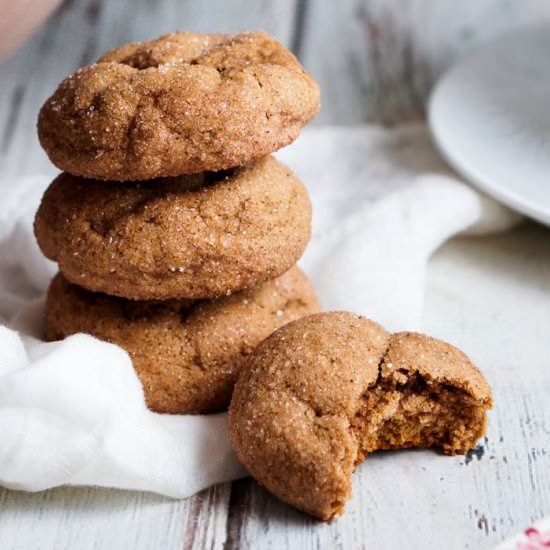 Pumpkin Gingersnap Cookies - Recipe photo by accidentalhappybaker