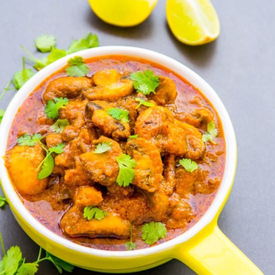 Indian Mushroom Masala - Recipe photo by Priyanka DK
