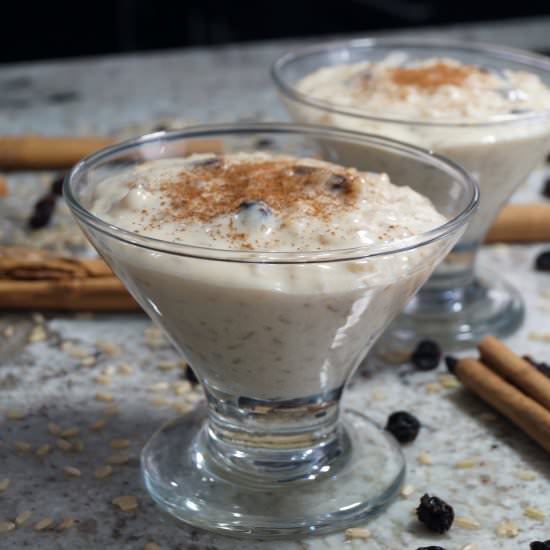 Rum Raisin Rice Pudding - Recipe photo by The Royally Baked