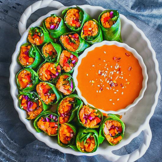 Thai Vegetable Tuna Rolls - Recipe photo by EasycookingwithMolly