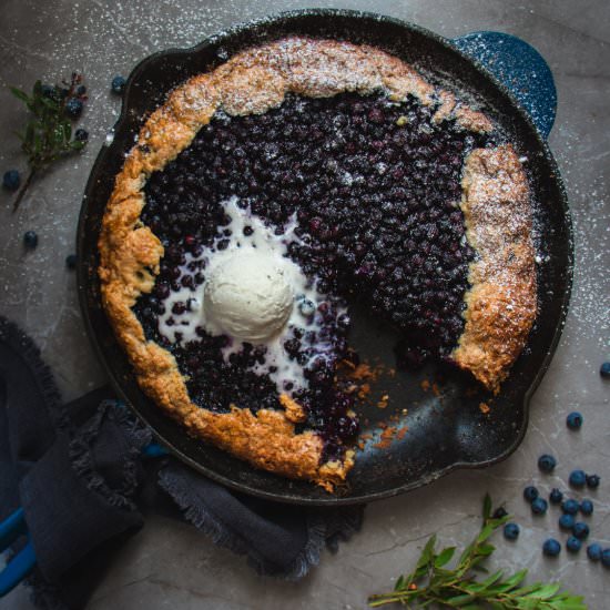 Wild Blueberry Biscuit Galette - Recipe photo by saltwaterdaughters