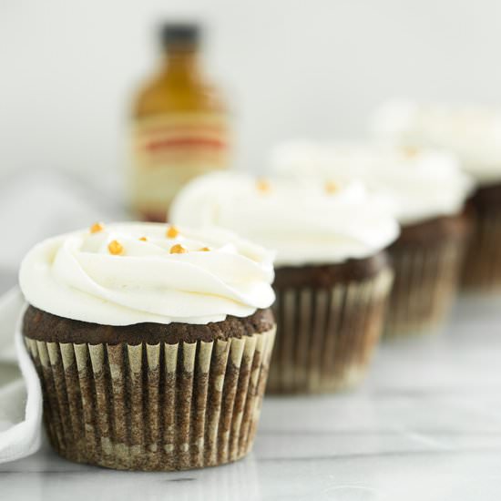 Mexican Chocolate Zucchini Cupcakes - Recipe photo by The Sugar Coated Cottage