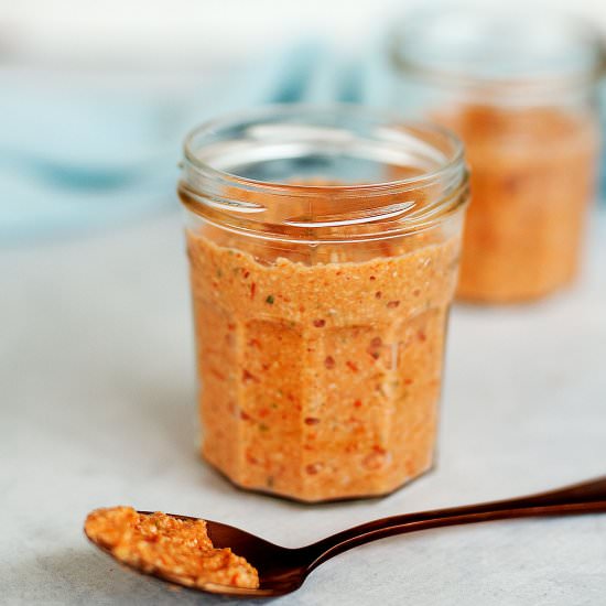 Macadamia Romesco Sauce - Recipe photo by kidseatbyshanai