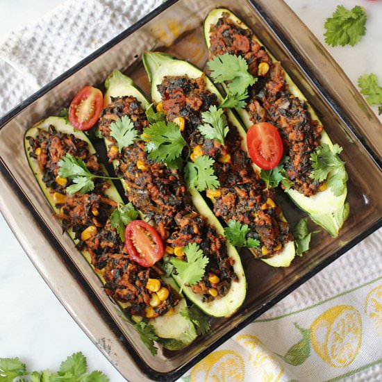 Zucchini Turkey Taco Boats - Recipe photo by CitNutritionally