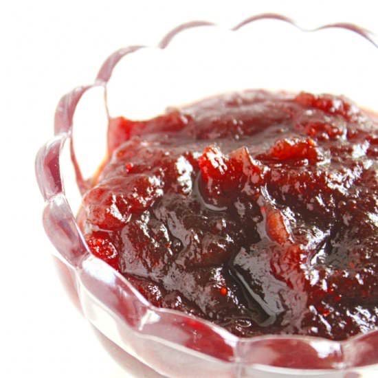 Cranberry sauce - Recipe photo by Delighted Baking