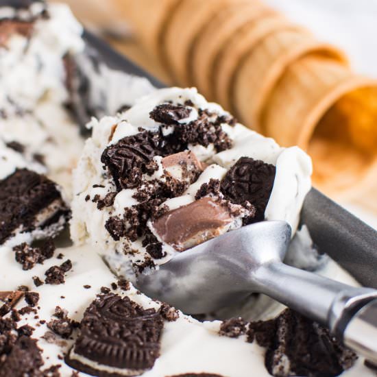 Triple Cookies N' Cream Ice Cream - Recipe photo by A baJillian Recipes