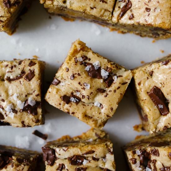 Brown Butter Muscovado Cookie Bars - Recipe photo by thewoodandspoon