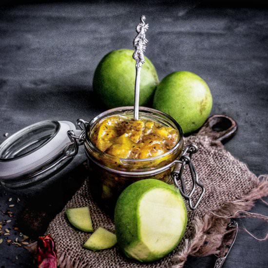 Raw Mango Sweet Pickle - Recipe photo by Gastronomic Bong