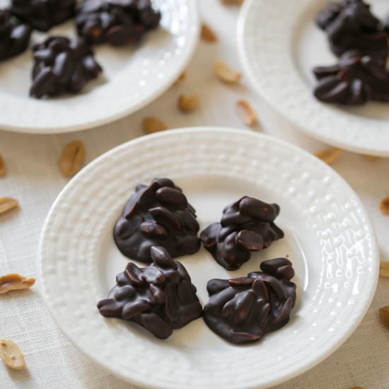 Peanut Clusters - Recipe photo by littlebitrecipes