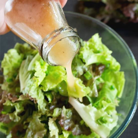 Everyday Green Salad + Vinaigrette - Recipe photo by MasalaHerb