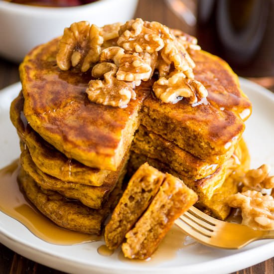 Amazing Pumpkin Pancakes for Two - Recipe photo by BakingMischief