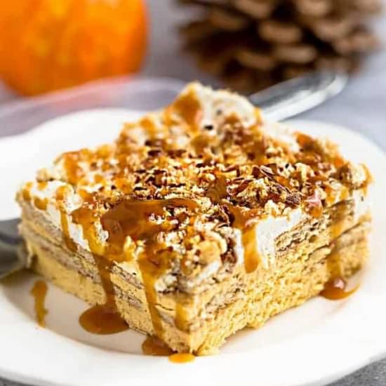 Pumpkin Icebox Cake - Recipe photo by LifemadeSweeter