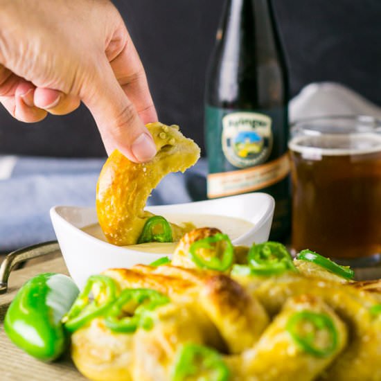 Soft Beer Pretzels - Recipe photo by Burrata and Bubbles