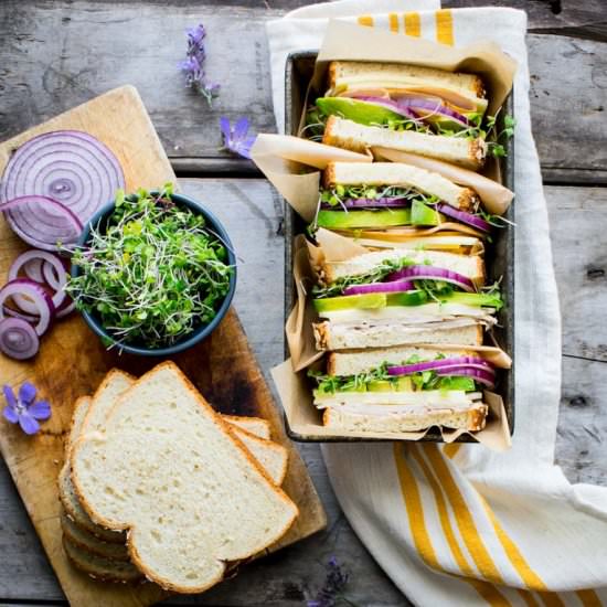 turkey sandwich with avocado - Recipe photo by healthy seasonal recipes