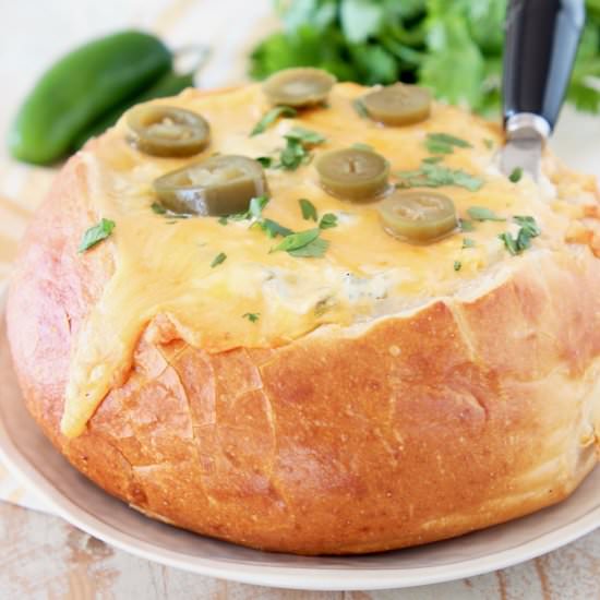 Jalapeno Popper Bread Bowl - Recipe photo by Whitney Bond